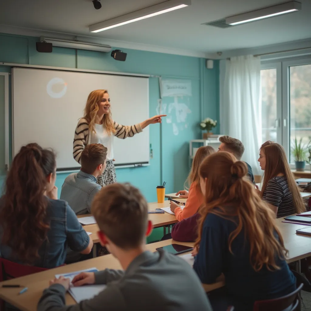 Curs de limba poloneză în desfășurare